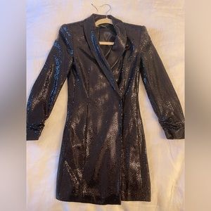 Zara blazer sequin dress size small